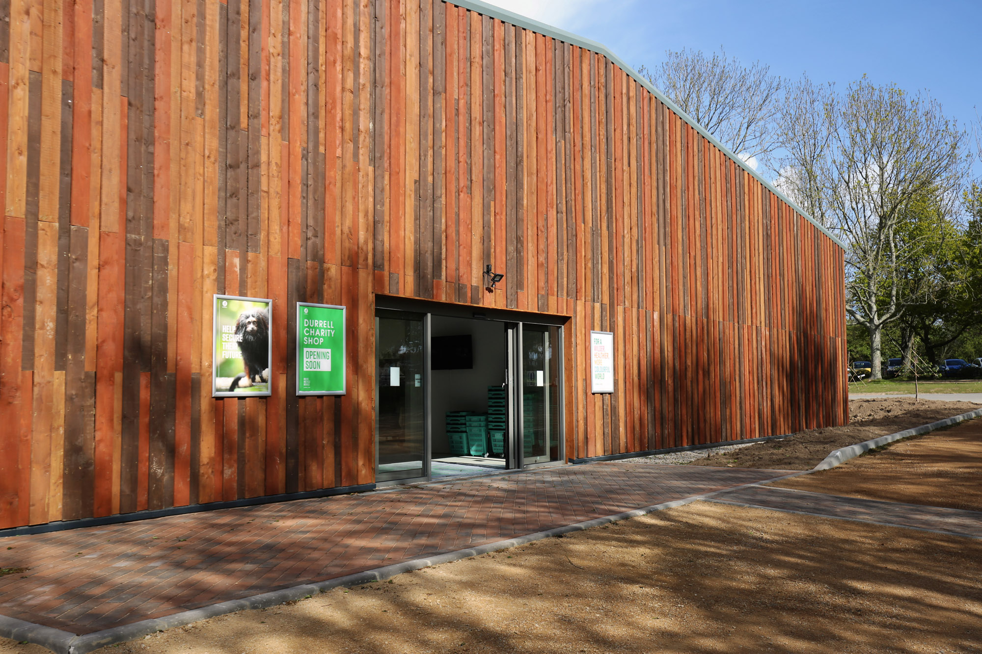 Front entrance to the Durrell charity shop