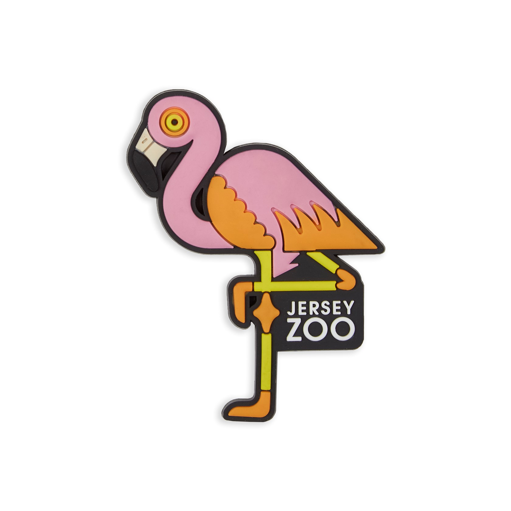 Jersey Zoo Soft PVC Flamingo Magnet