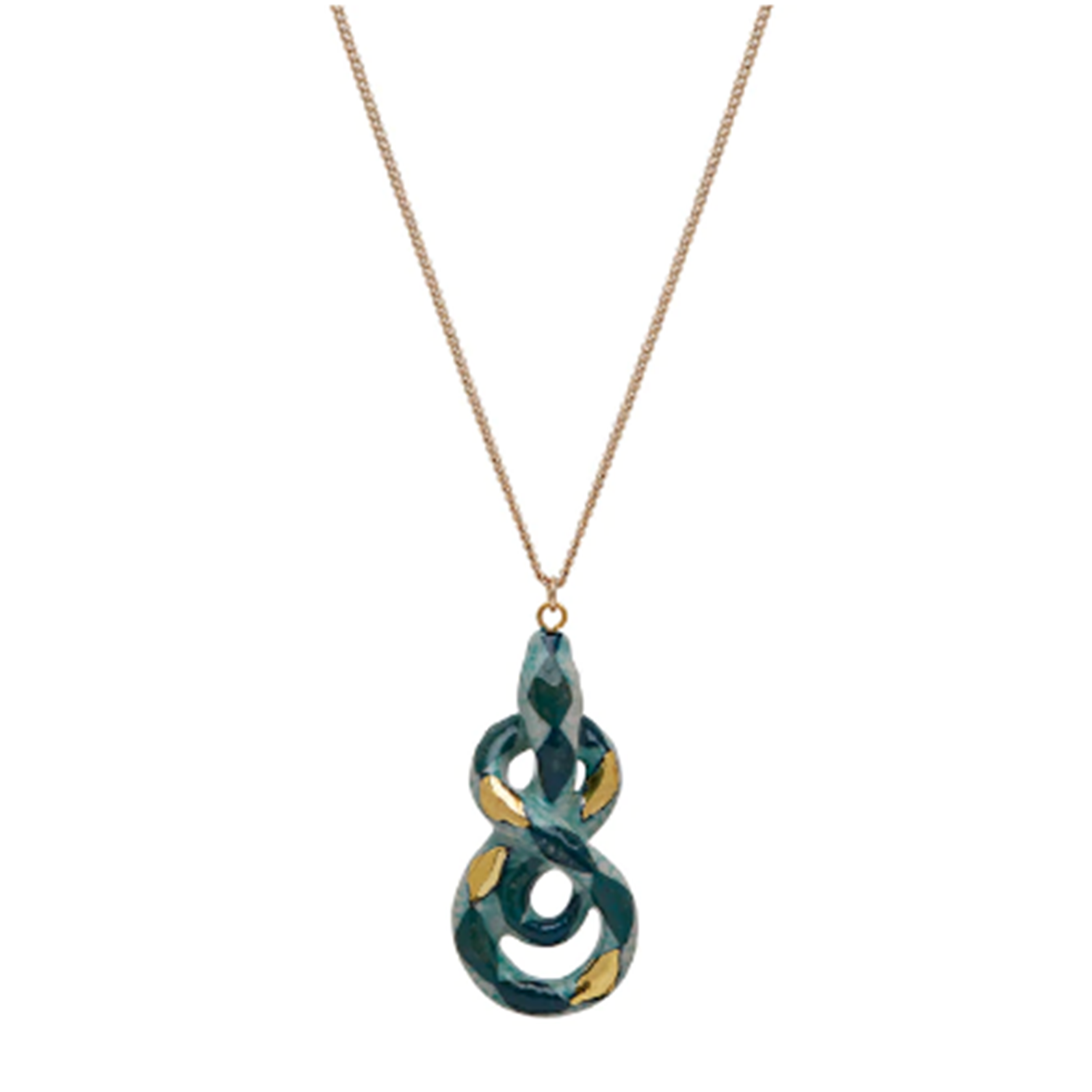 Green Snake Necklace