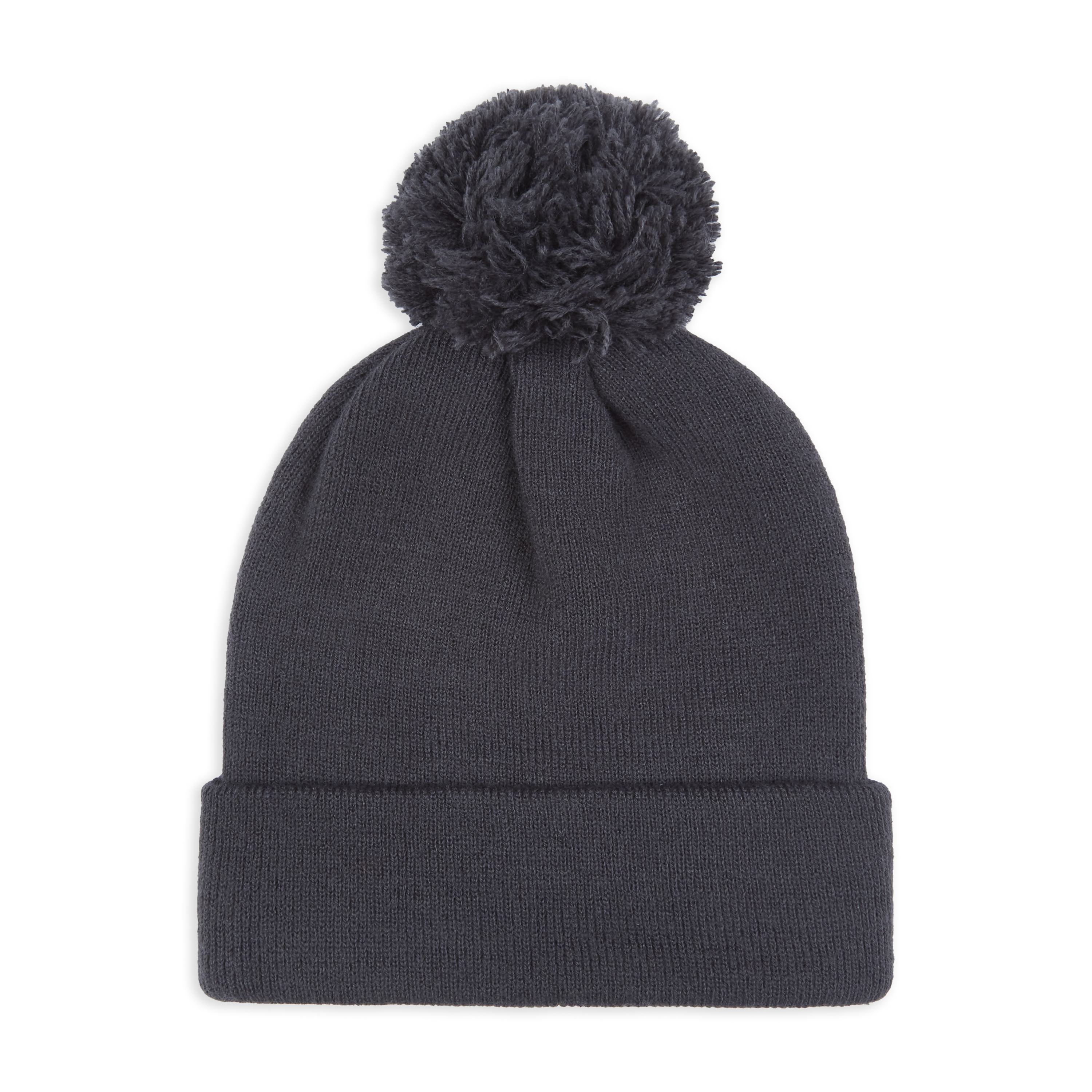 The Ky Double Pom Pom Beanie Hat in Grey